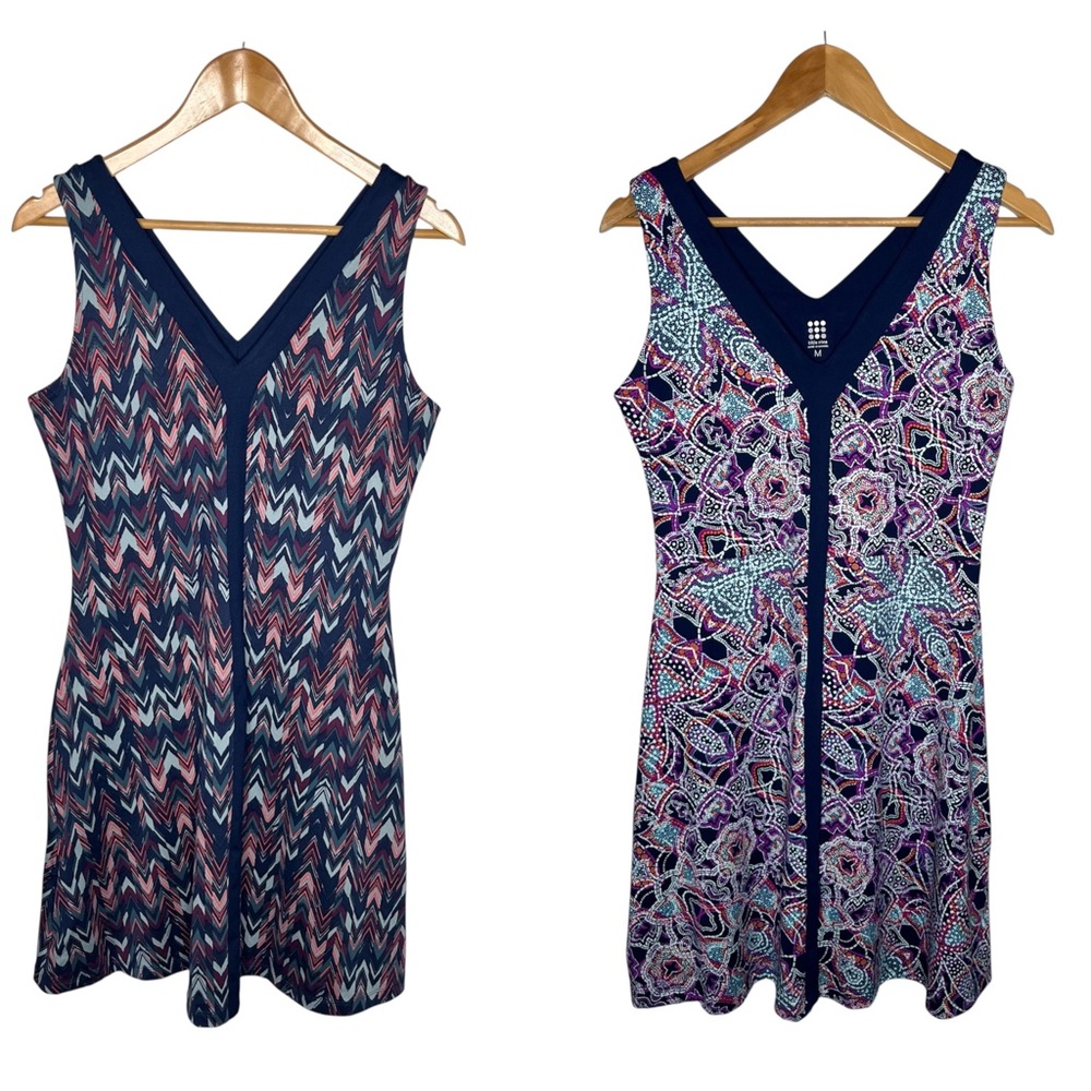 Title Nine Hillary Sleeveless V Neck Fit & Flare Dress Bundle Lot